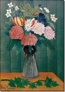 Букет цветов с веткой плюща - Руссо, Анри