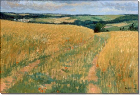 Пшеничные поля с маками - Луазо, Гюстав