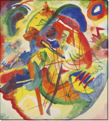 Импровизация с красно-синим кругом - Кандинский, Василий Васильевич