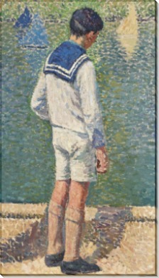 Мальчик на краю пруда Люксембургского сада - Мартен, Анри Жан Гийом