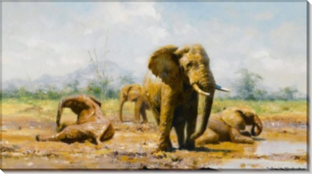 Слоны на водопое - Шеперд, Девид (20 век)