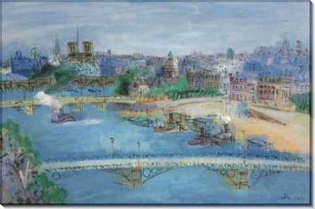 Сена и мост Каррузель, Париж - Дюфи, Жан
