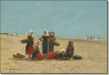 Женщины на пляже в Берке - Буден, Эжен