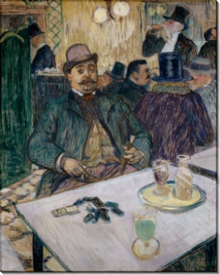 Месье Буалё в кафе - Тулуз-Лотрек, Анри де