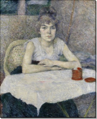 Молодая женщина за столом - Тулуз-Лотрек, Анри де
