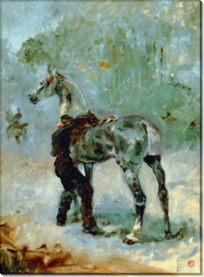 Артиллерист, садящийся на лошадь - Тулуз-Лотрек, Анри де