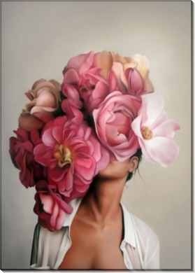 Девушка с розовыми пионами - Копии Эми Джадд