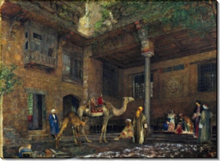 Двор дома художника в Каире - Льюис, Джон Фредерик