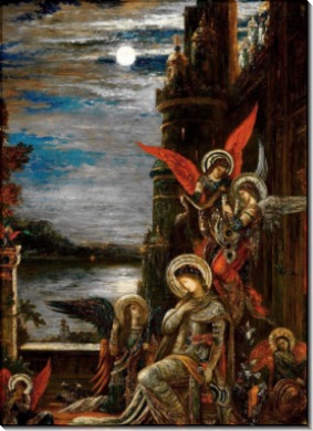 Ангелы, предрекающие святой Цецилии ее мученичество - Моро, Гюстав