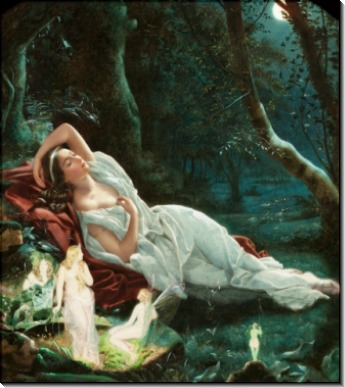 Титания, спящая в лесу в окружении своих фей - Симмонс, Джон