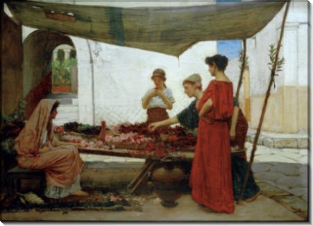 Греческий цветочный рынок - Уотерхаус, Джон Уильям