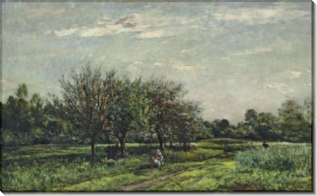 Пейзаж с дорогой, конец мая - Добиньи, Шарль-Франсуа 