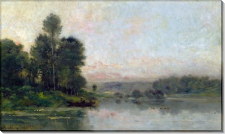 Речной пейзаж у холмов Мери-сюр-Уаз, Овер - Добиньи, Шарль-Франсуа 