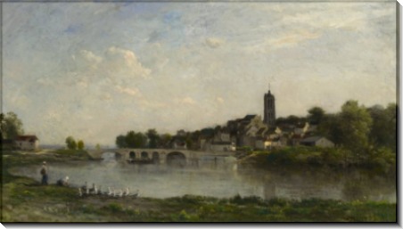 Мост над Уазой между Персаном и Бомоном - Добиньи, Шарль-Франсуа 