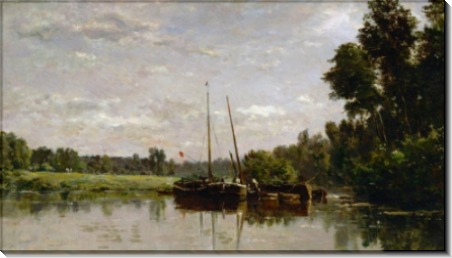 Лодки на Уазе - Добиньи, Шарль-Франсуа 