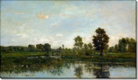 Пейзаж с прудом - Добиньи, Шарль-Франсуа 