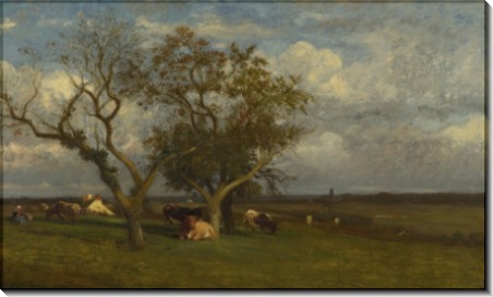 Пейзаж со стадом коров - Дюпре, Жюль
