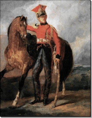 Улан Имперской Гвардии со своим конем - Жерико, Теодор Жан Луи Андре