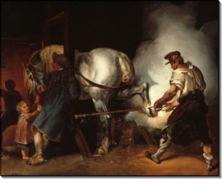Кузнец, подковывающий лошадь - Жерико, Теодор Жан Луи Андре