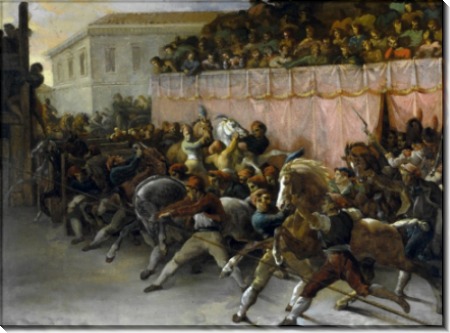 Скачки диких лошадей в Древнем Риме - Жерико, Теодор Жан Луи Андре