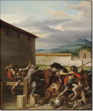 Скотный рынок - Жерико, Теодор Жан Луи Андре