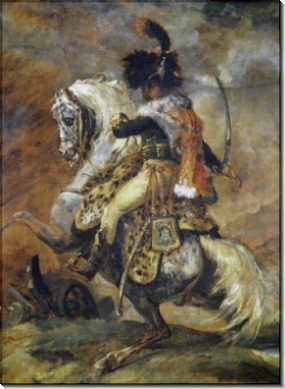 Офицер имперской гвардии верхом на коне - Жерико, Теодор Жан Луи Андре