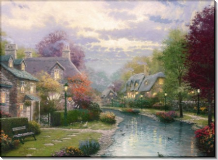 Пруд, освещенный фонарями - Кинкейд, Томас