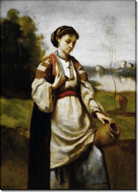 Женщина с кувшином - Коро, Жан-Батист Камиль