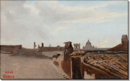 Вид на Рим из окна Коро - Коро, Жан-Батист Камиль