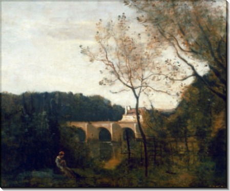 Старый мост в Манте - Коро, Жан-Батист Камиль
