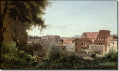 Вид на Колизей от садов Фарнезе - Коро, Жан-Батист Камиль