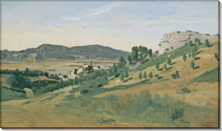 Пейзаж с видом на Олевано - Коро, Жан-Батист Камиль