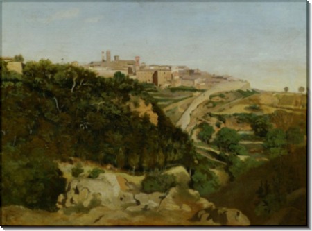 Пейзаж с видом на Вольтерру - Коро, Жан-Батист Камиль