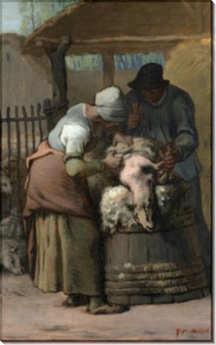 Стрижка овец - Милле, Жан-Франсуа 