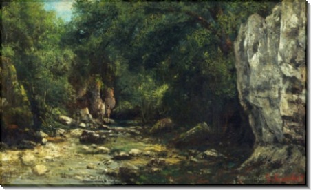 Ручей в Пюи-Нуар близ Орнана - Курбе, Гюстав