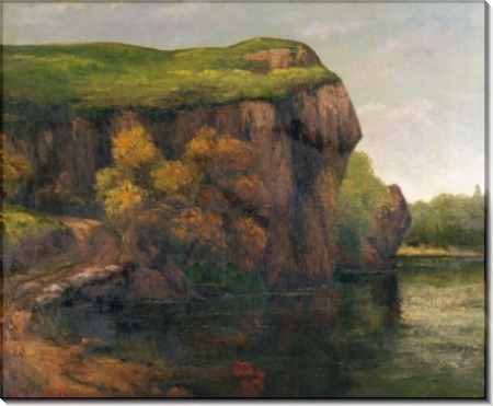 Пейзаж со скалами - Курбе, Гюстав