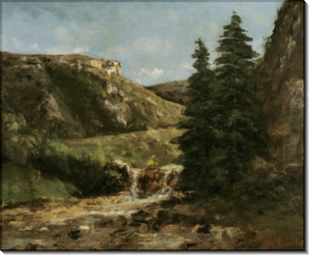 Пейзаж близ Орнана - Курбе, Гюстав