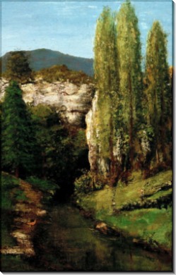 Река Лу в Юрских горах - Курбе, Гюстав