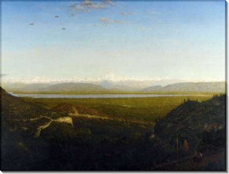 Пейзаж с видом на гору Мон-Блан - Руссо, Теодор