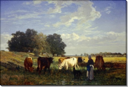 Коровы на лугах Турени - Труайон, Констан