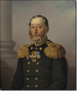 Портрет вице-адмирала С.С. Нахимова. 1864 (брат адмирала Павла Нахимова) - Васильев А.А.