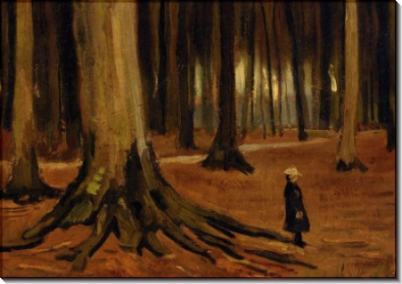 Девочка в лесу, 1882 - Гог, Винсент ван