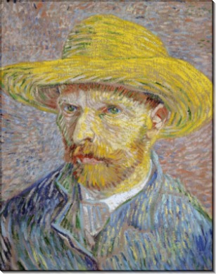 Автопортрет в соломенной шляпе (Self Portrait with Straw Hat), 1887-88 - Гог, Винсент ван