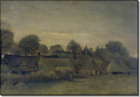 Деревня на закате (Village at Sunset, 1884 - Гог, Винсент ван