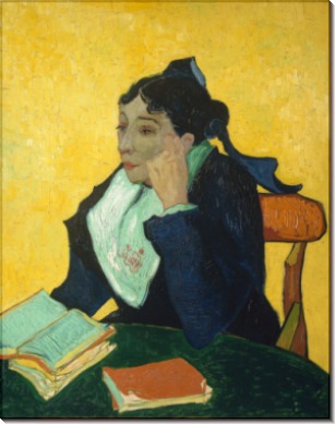 Арлезианка. Мадам Жино с книгами (L'Arlesienne, Portrait of Madame Ginoux), 1888-89 - Гог, Винсент ван