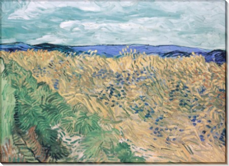 Пшеничное поле с васильками (Wheat Field with Cornflowers), 1890 - Гог, Винсент ван