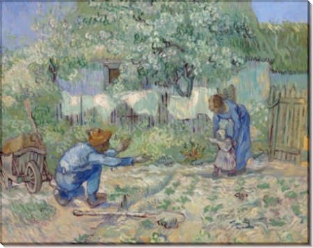 Первые шаги, по работе Милле (First Steps (after Millet)), 1890 - Гог, Винсент ван