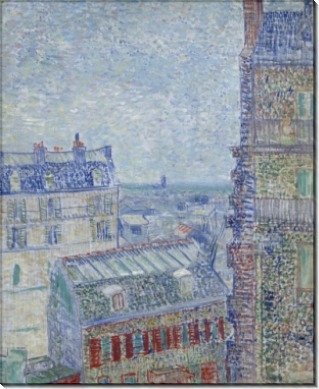 Вид Парижа из комнаты Винсента на улице Лепик (View of Paris from Vincent's Room in the Rue Lepic), 1887 - Гог, Винсент ван