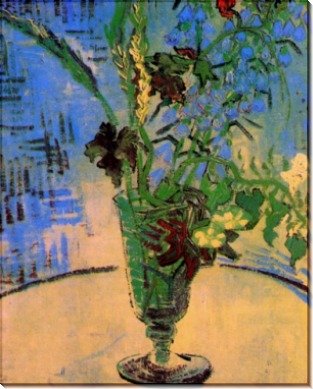 ваза с полевыми цветами (Flowers in a Vase), 1890 - Гог, Винсент ван