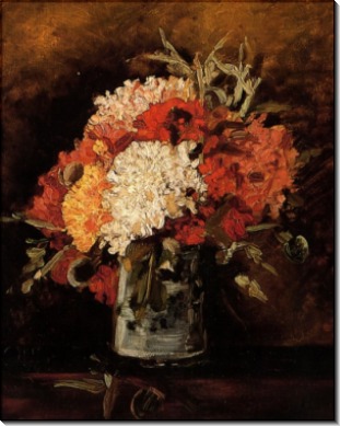 Ваза с гвоздиками (Vase with Carnations), 1886 - Гог, Винсент ван